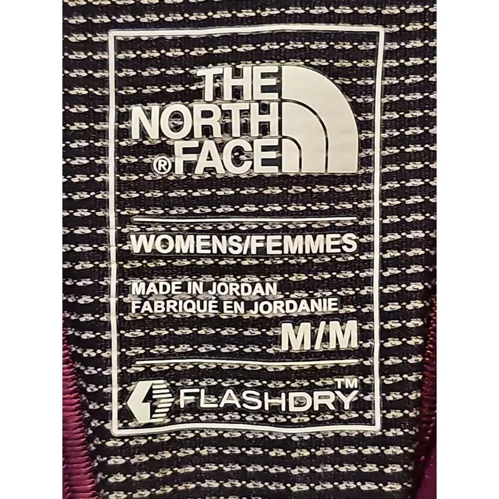 The North Face Flash Dry Purple & Black White Checked Tank  Racer Back  Medium - Picture 3 of 8